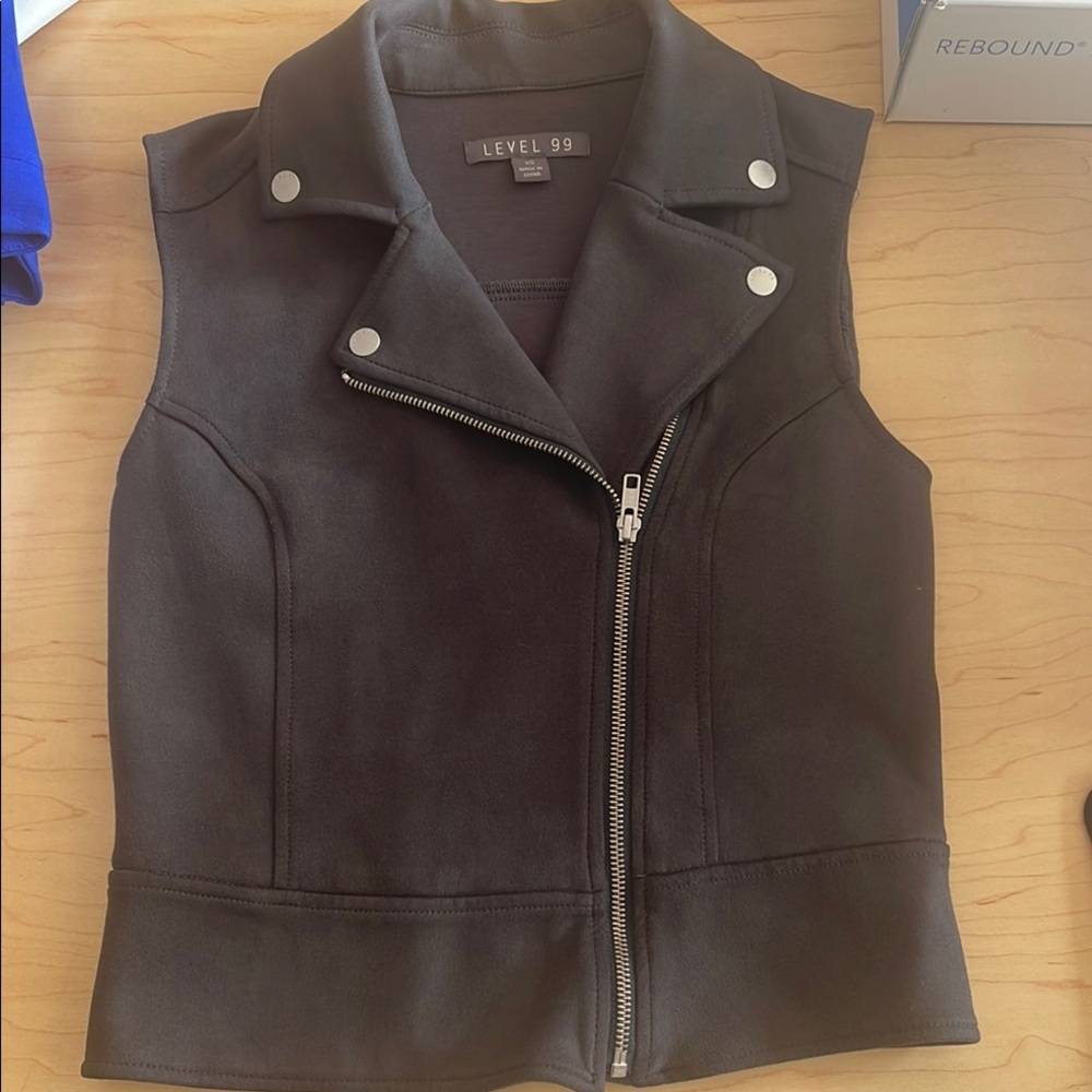 Moto Suede Vest